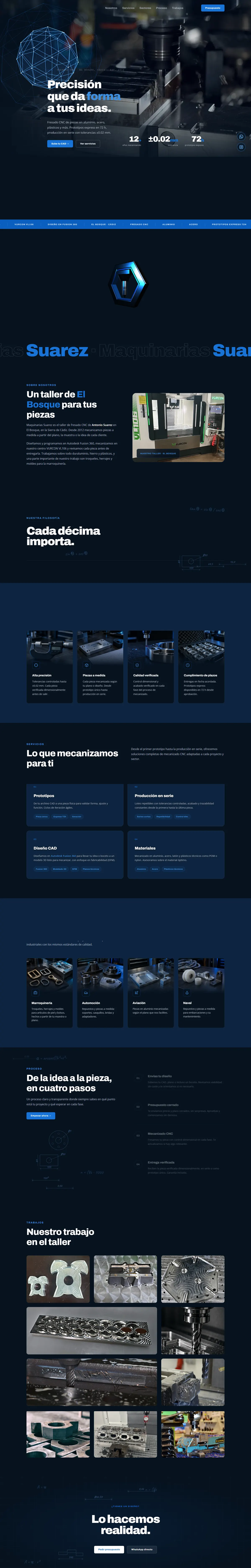 Recorrido por la web de Maquinarias Suárez